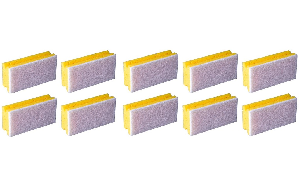 Edi Baur Éponge Profi 10 Pièce/s, jaune/blanc