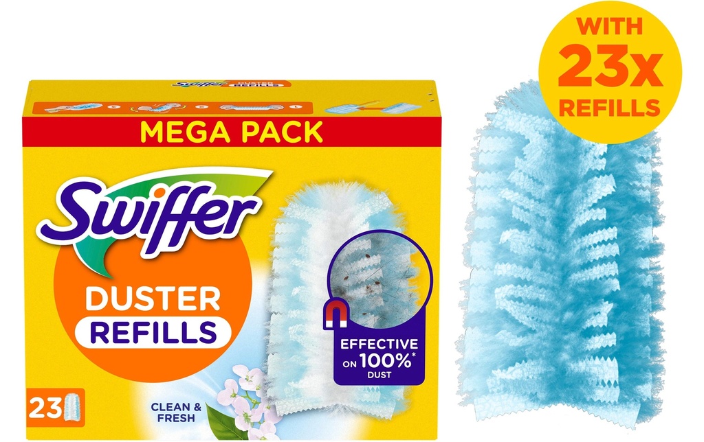 Swiffer Aimant à poussière avec parfum 23 pièces, Bleu