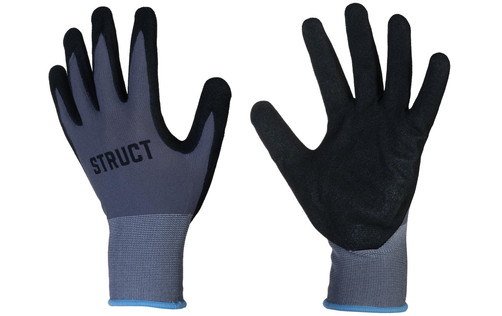 STRUCT Gant de travail Nylon, L, Gris/Noir, 1 Pièce/s