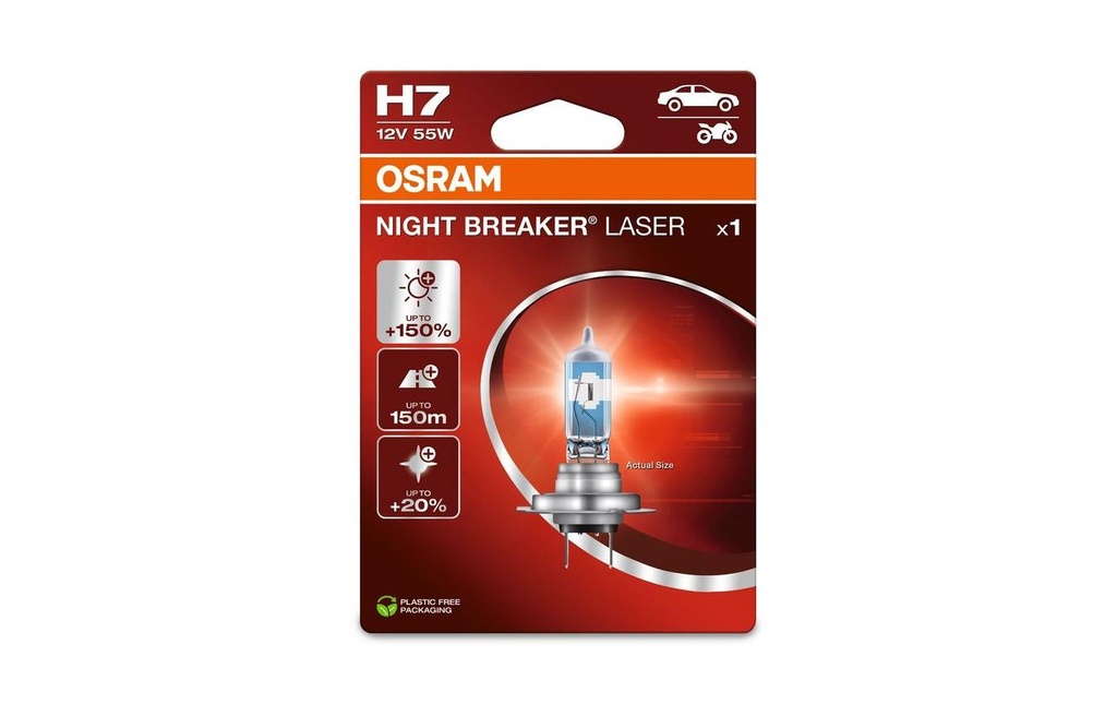 OSRAM H7 Laser brise-nuit Voiture de tourisme