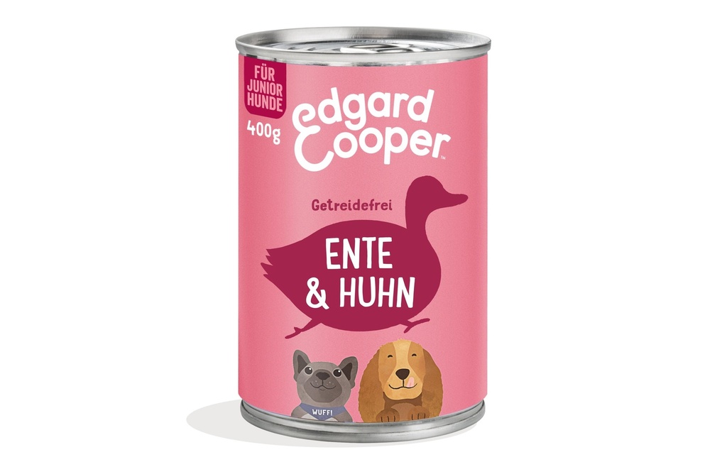 Edgard & Cooper Alimentation humide Junior canard + poulet, 6 x 400 g