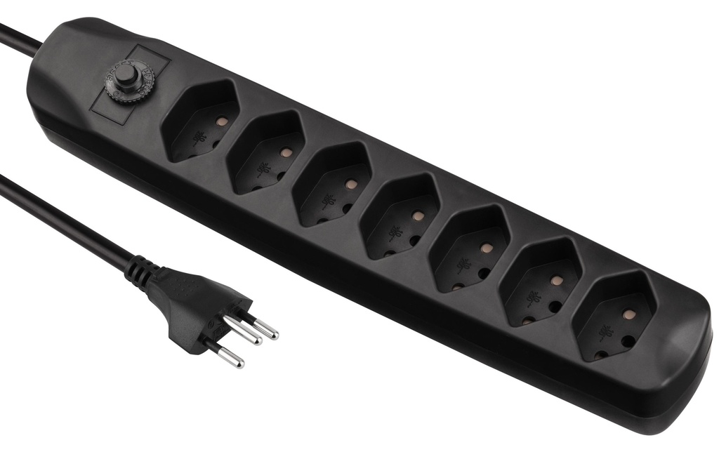 FURBER.power Bloc multiprises avec protection contre les surcharges 7x T13