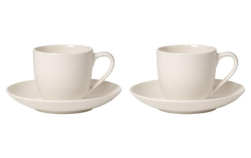 Villeroy & Boch Tasse à expresso For me 100 ml, 2 Pièce/s, Blanc