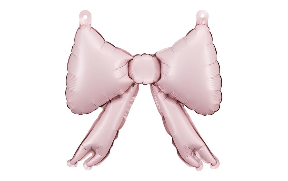 Partydeco Ballon en aluminium Boucle, 25.5 x 25 cm, rose, 5 pièces