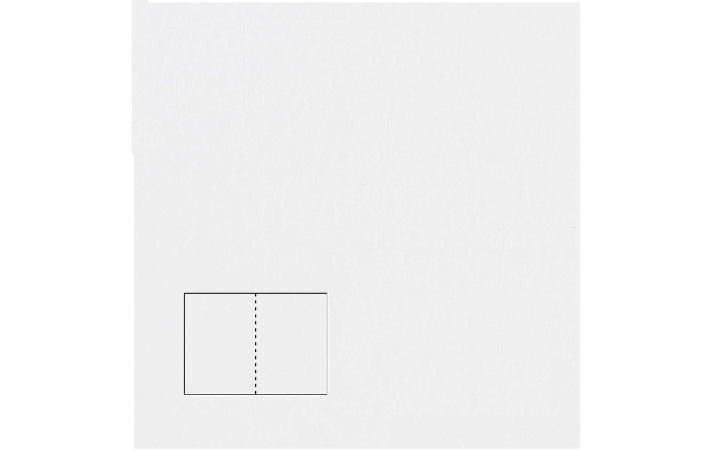 Rico Design Paper Poetry Essentials B6 Carte pliable Blanc éclatant