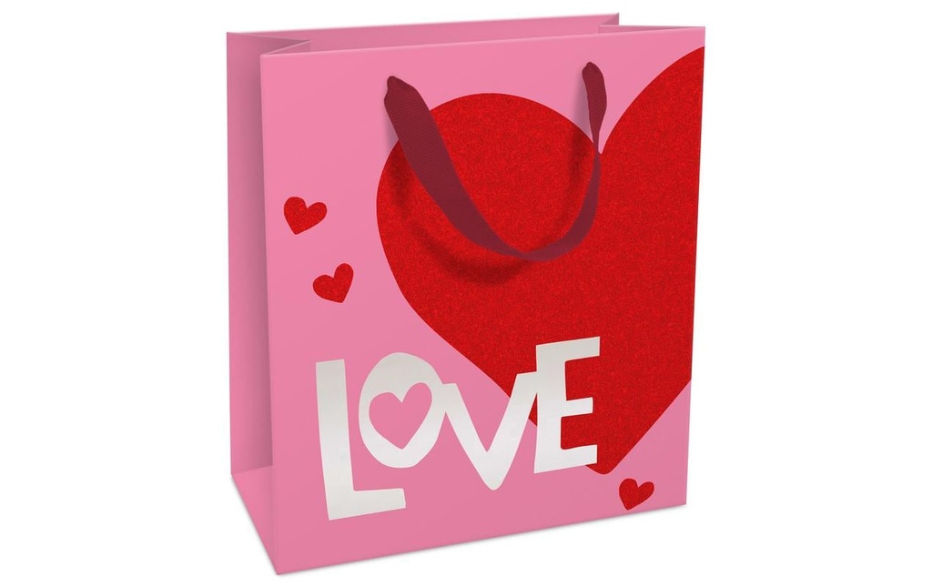 Braun + Company Sac cadeau Love 18 x 21 x 8 cm