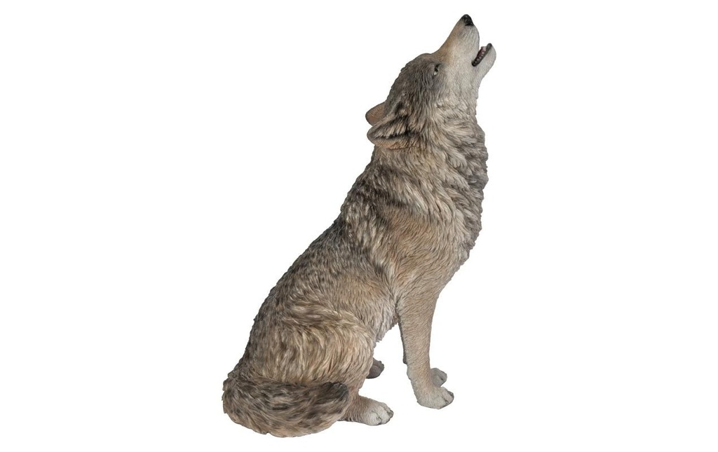 Vivid Arts Figure décorative Loup assis 30 cm