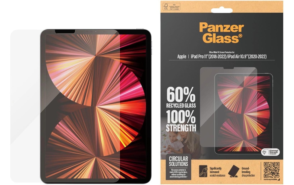 Panzerglass Ultra-Wide Fit iPad Air 10.9 (20-22) & Pro 11 (18-22)