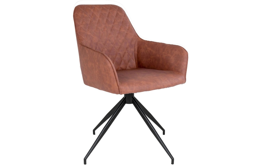 House Nordic Chaise Harbo 62 x 56 x 89, Noir/Brun,  1 pièce