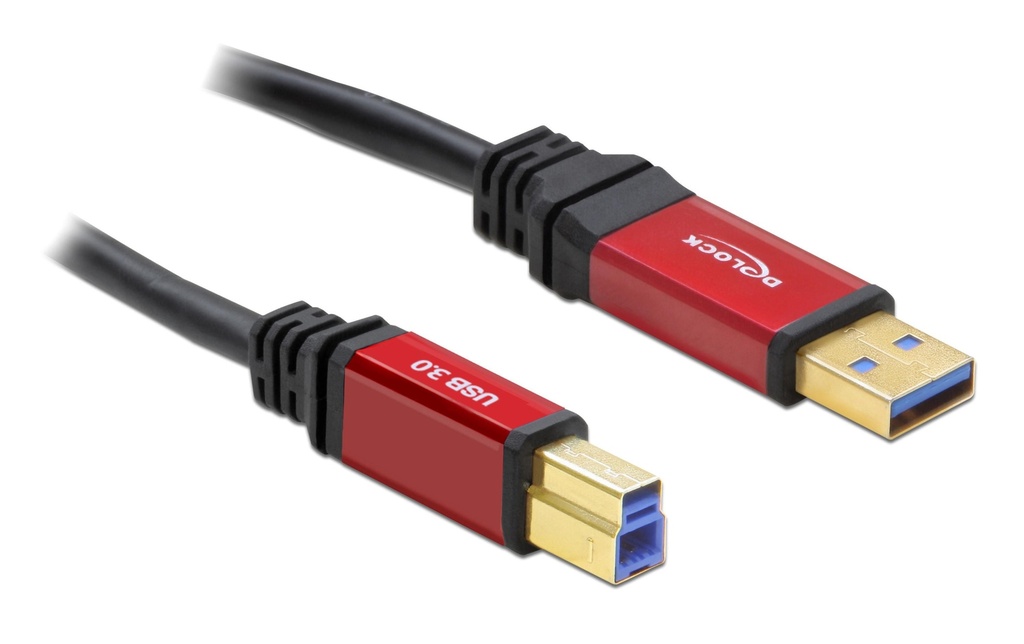 Delock Câble USB 3.0 Premium USB-A - USB-B 5 m