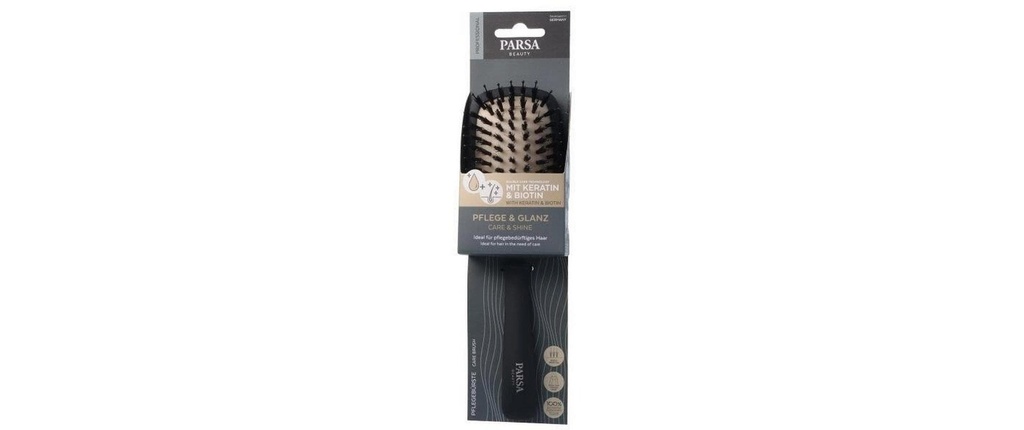 Parsa Beauty Brosse Keratin Care and Shine grande ovale Noir