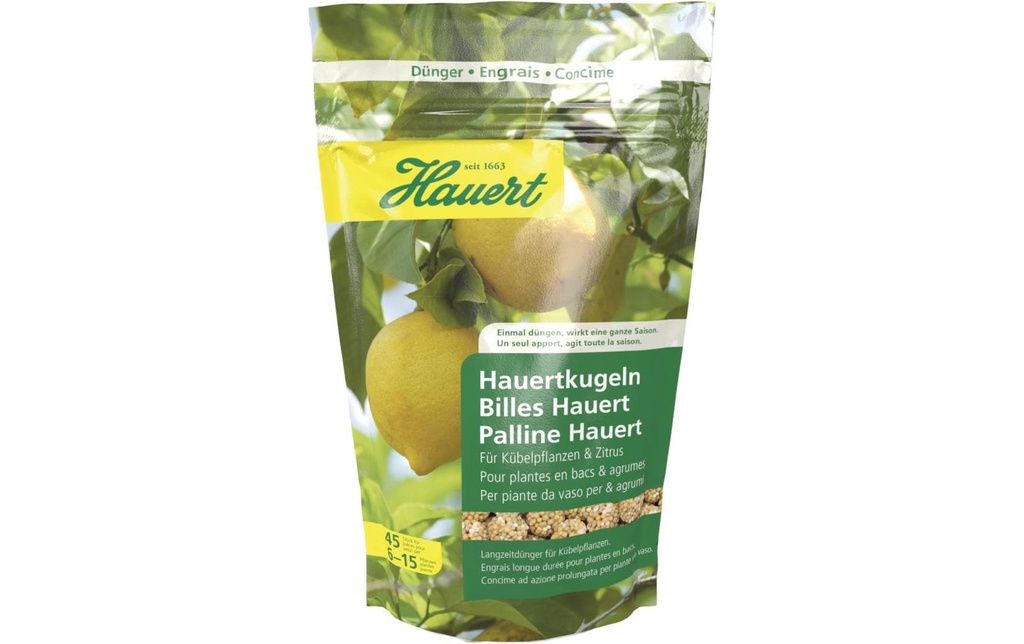 Hauert Engrais longue durée Hauertkugeln Plantes en pot, 45 pcs.