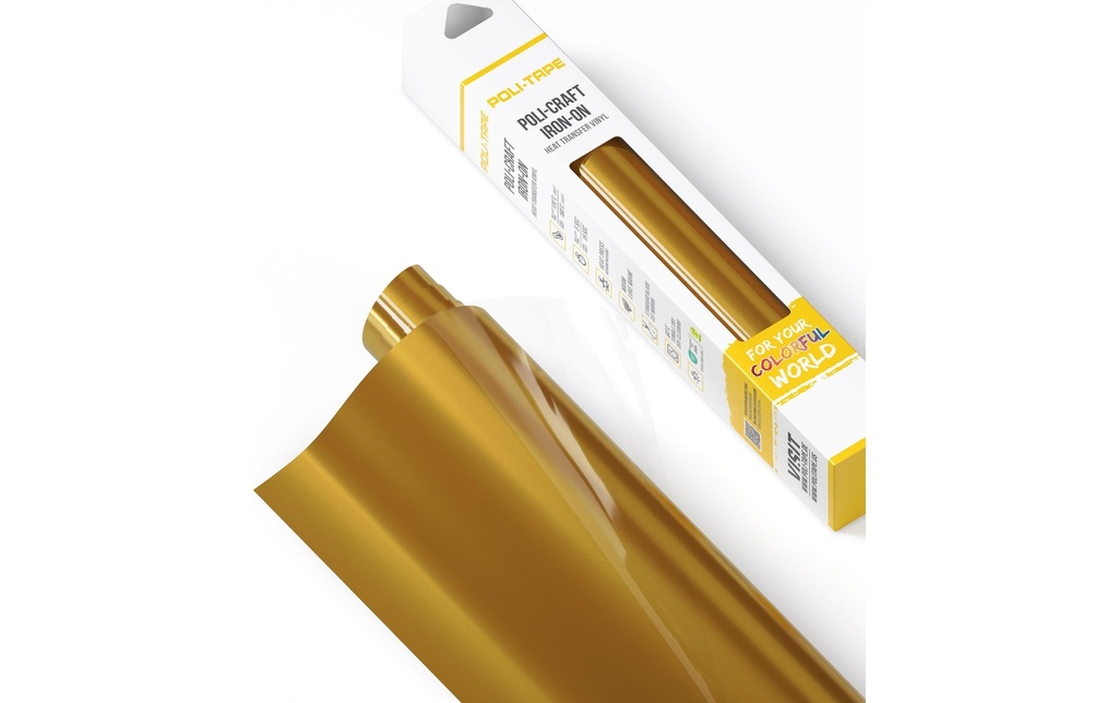 Poli-Tape Film thermocollant Poli-Flex turbo, 30.5 x 122 cm, or brillant