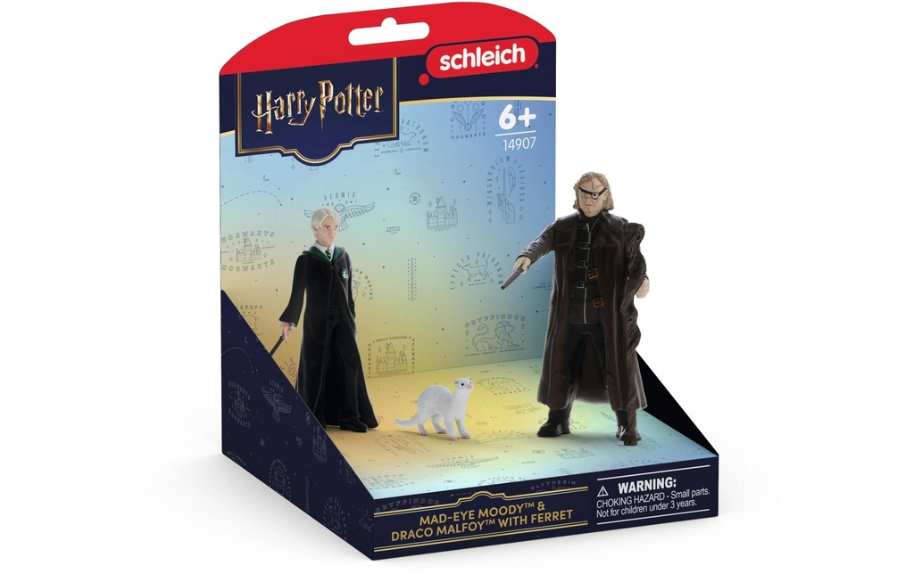 Schleich Œil-de-Fou Moody et Drago Malefoy avec furet
