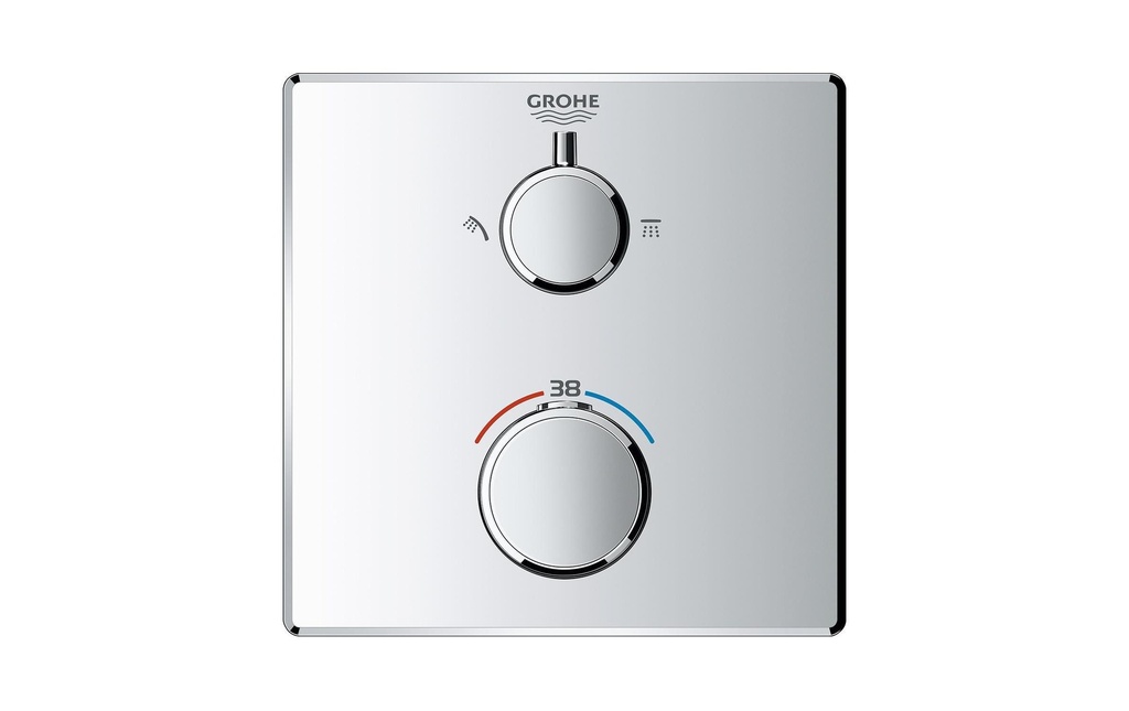 GROHE Robinetterie de douche Grohtherm 43 mm, chromé