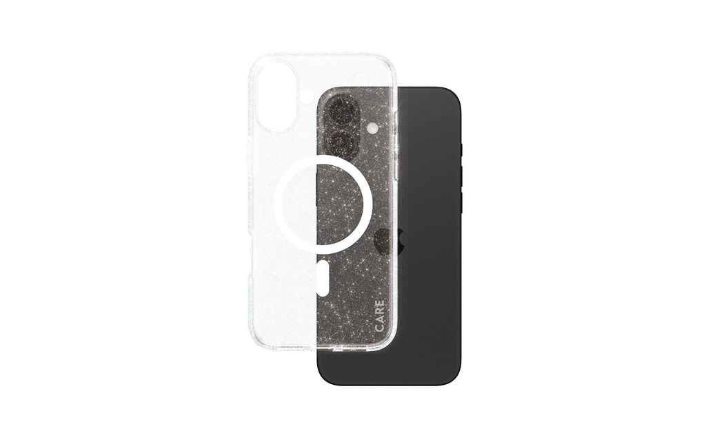 CARE Coque arrière Flagship Star Lit iPhone 16 Plus Blanc