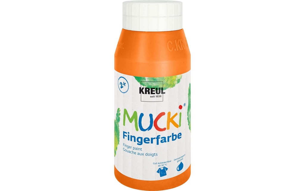 Kreul Peinture aux doigts Mucki 750 ml, orange