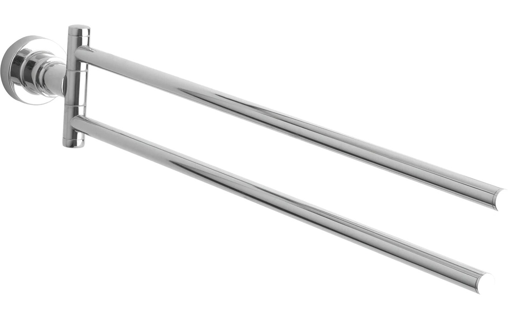 tesa Porte-serviette Luup 2 bras Argent