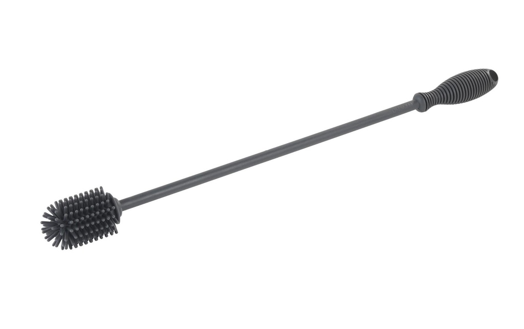 Wenko Brosse à biberon en silicone 38 cm Gris/Gris foncé