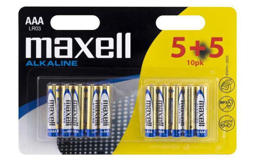 Maxell Europe LTD. Pile Alkaline AAA , 10 Pièce/s