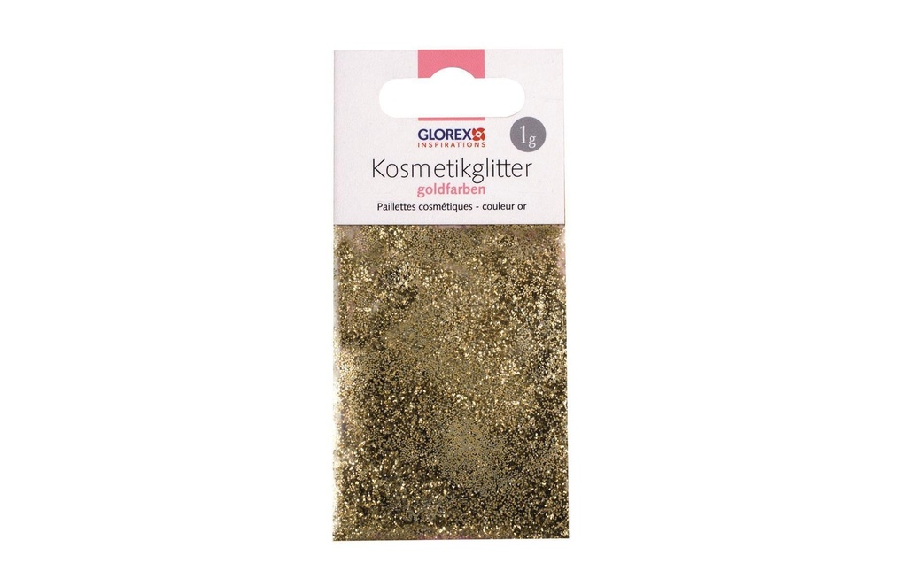 Glorex Cosmétique et additif pour savon Paillettes Or