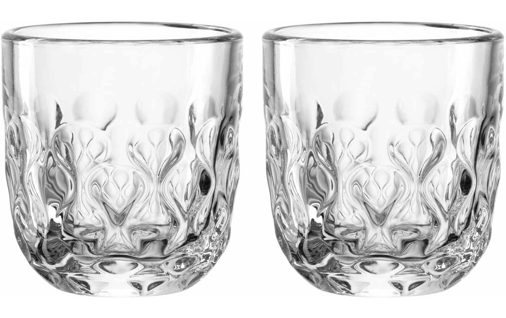 LEONARDO Verre à cappuccino Gocce 2 60 ml, 2 pièces, Transparent