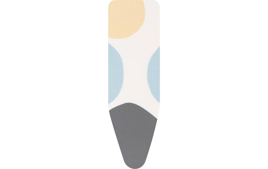 Brabantia Housse de planche à repasser B, Perfect Flow – Bulles de printemps 124 x 38 cm