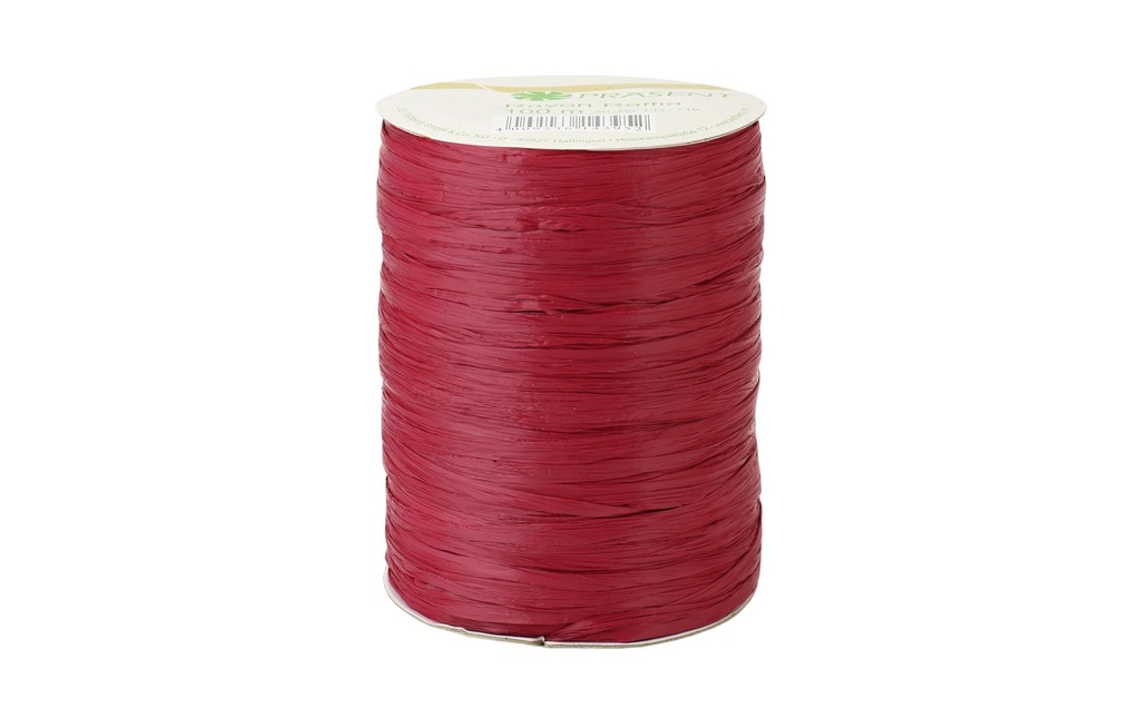 Pattberg Ruban cadeau Raffia Rayon 100 m, Bordeaux