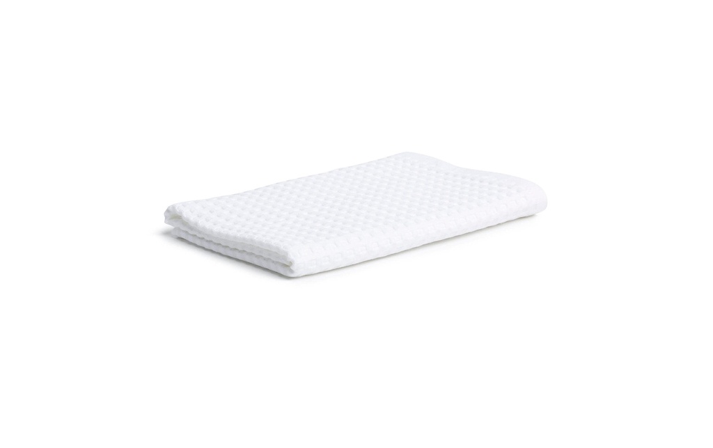 Möve Serviette de douche Piquée 70 x 140 cm, Blanc