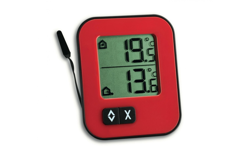 TFA Dostmann Thermomètre MOXX Digital, Rouge