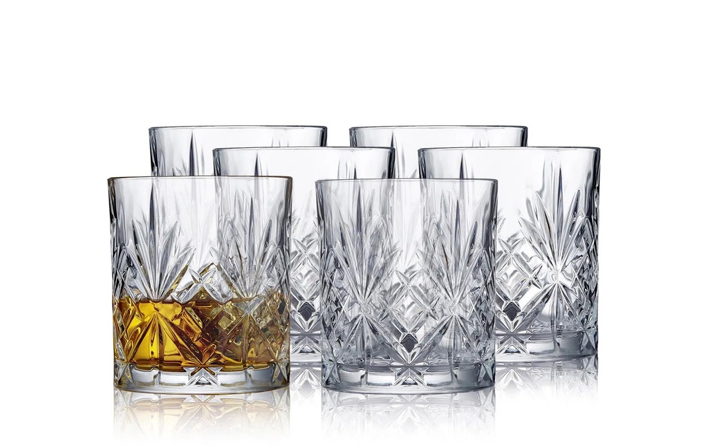 Lyngby Verre à whisky Melodia 310 ml, 6 Pièce/s, Transparent