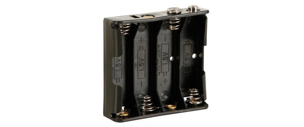 Velleman Supports pour pile BH341B, 4x AA 1 Pièce/s
