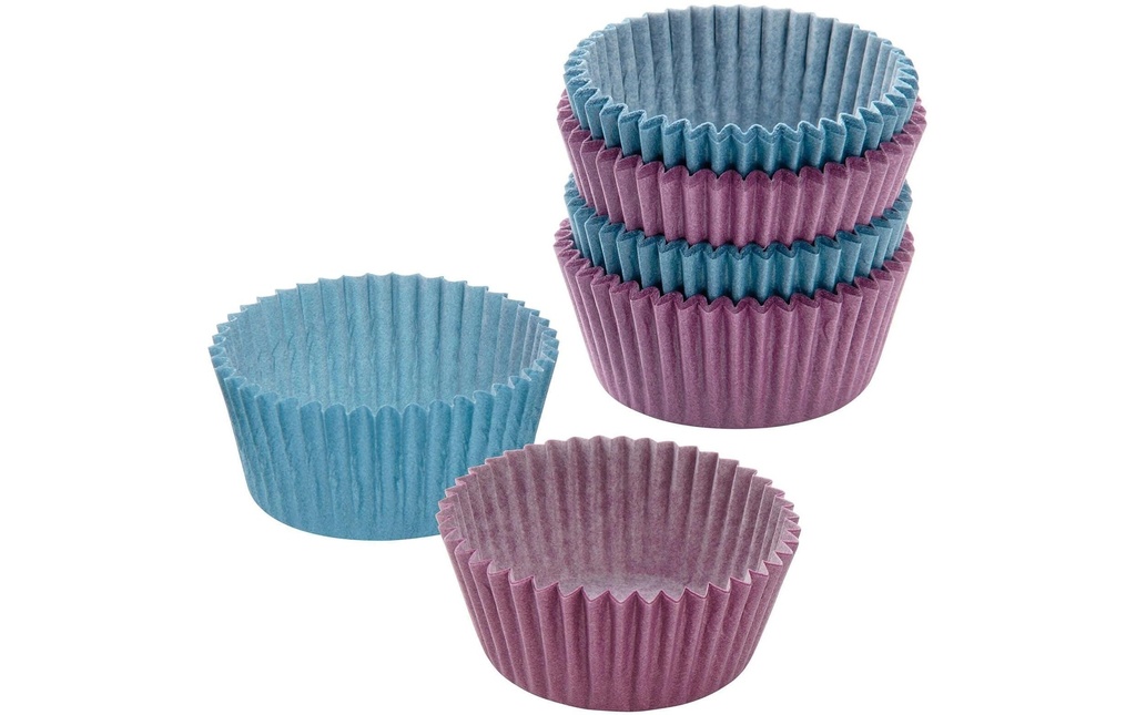 Zenker Moules à muffins Sweet Sensation Jaune/rose/bleu, 100 Pièce/s