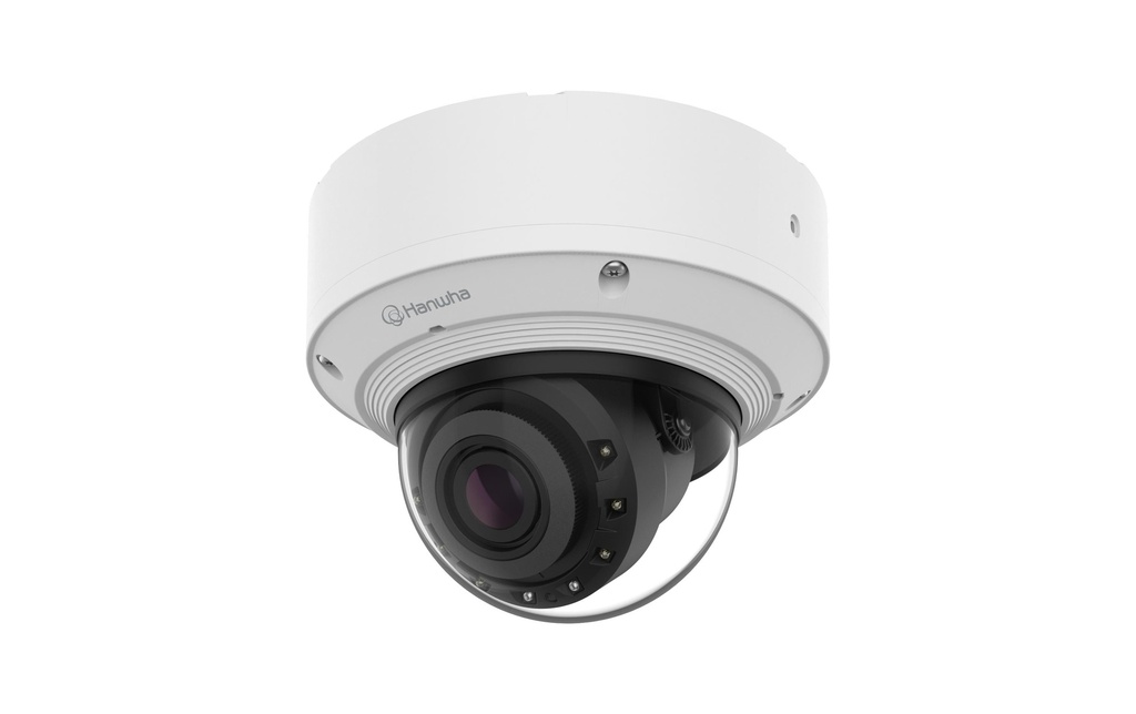 Hanwha Vision Caméra réseau PND-A9082RV Dôme anti-vandale AI 8MP pour l'intérieur