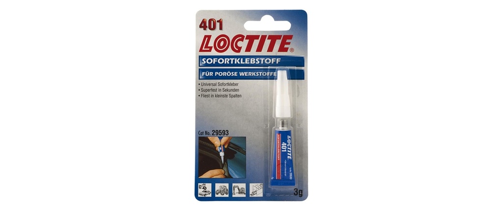 Loctite Colle 401, 1 Pièce/s, Transparent