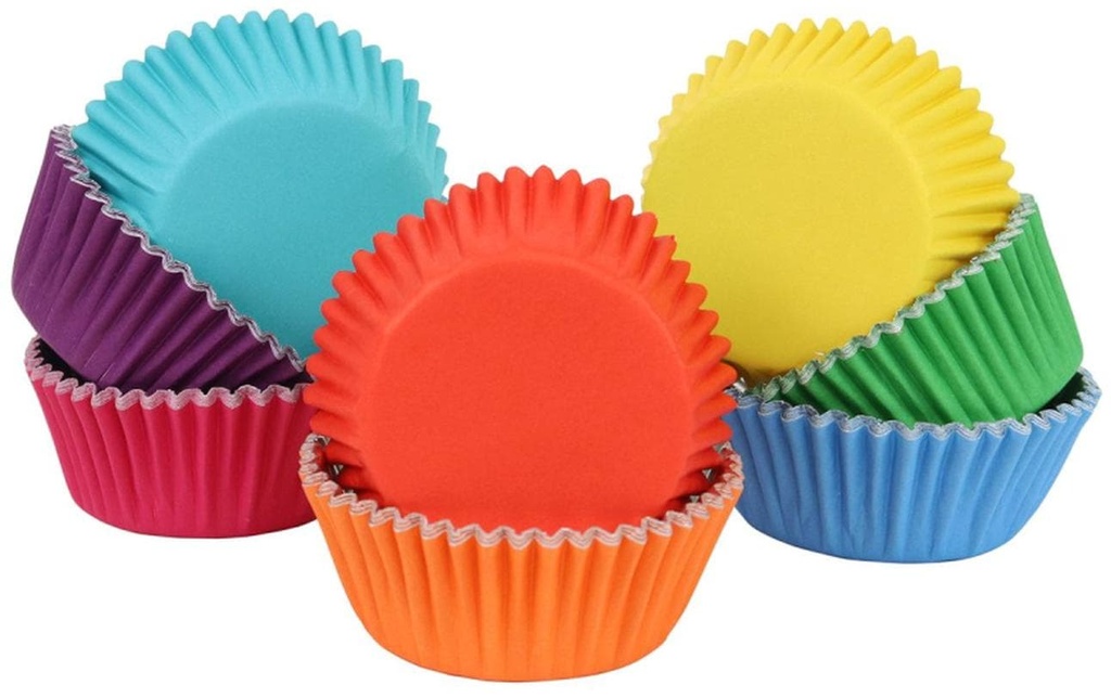 PME Moule à cupcakes Set arc-en-ciel 100 Pièce/s