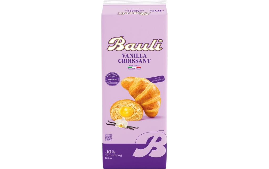 Bauli Croissant – Vanille 10 pièces, 500 g