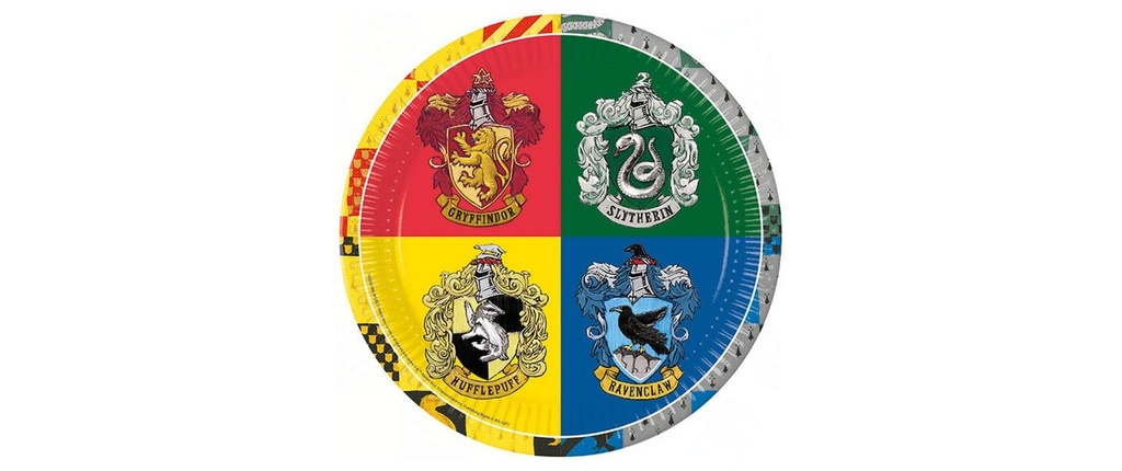 Amscan Assiettes jetables Harry Potter 8 pièces