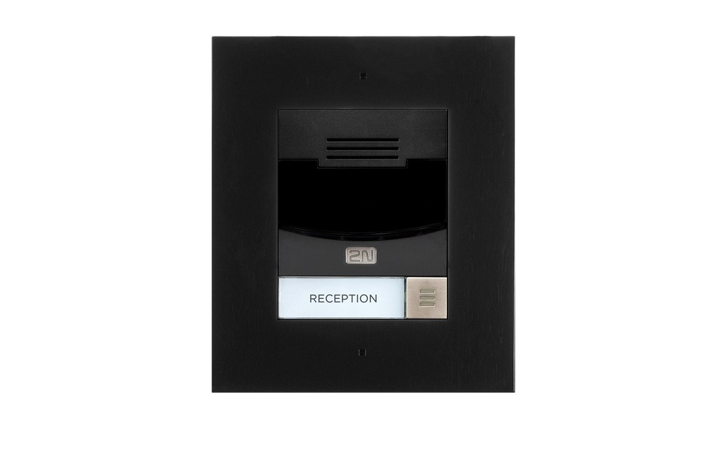 2N Station de porte IP IP Solo sans caméra, installation dans le mur, noir