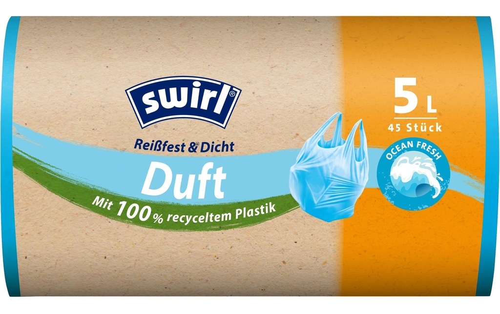 Swirl Sacs poubelle Ocean 5 l, 45 Pièce/s