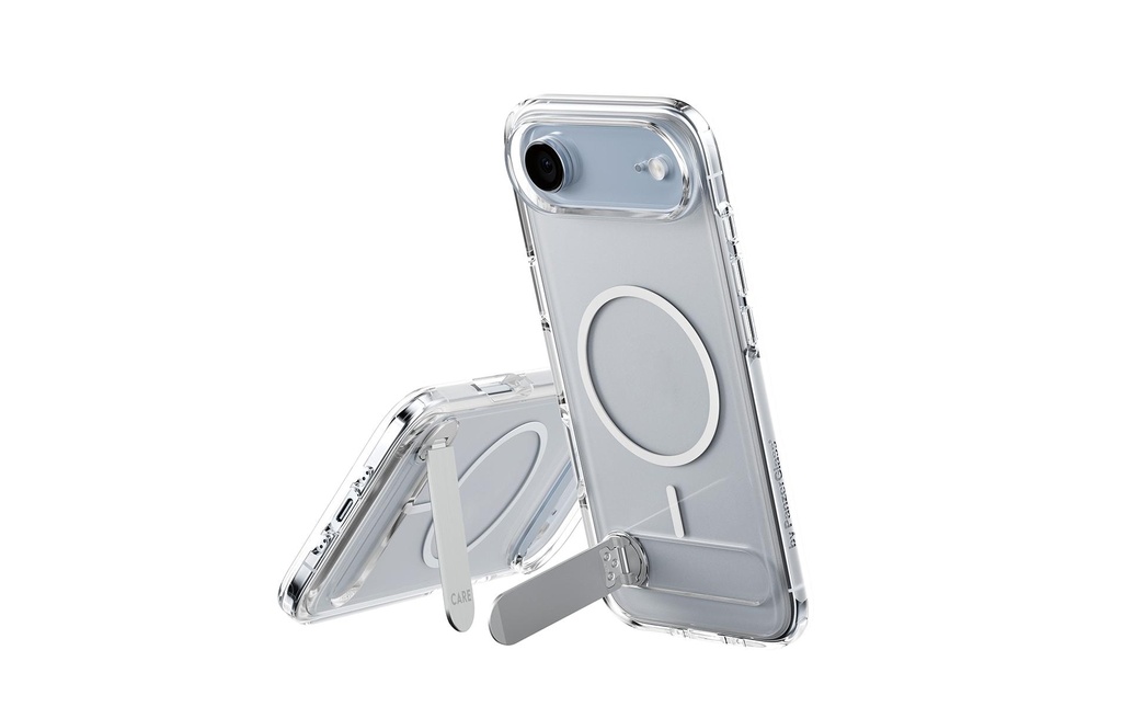 CARE Coque arrière Fonctionnalité avec kickstand iPhone Air Transparent