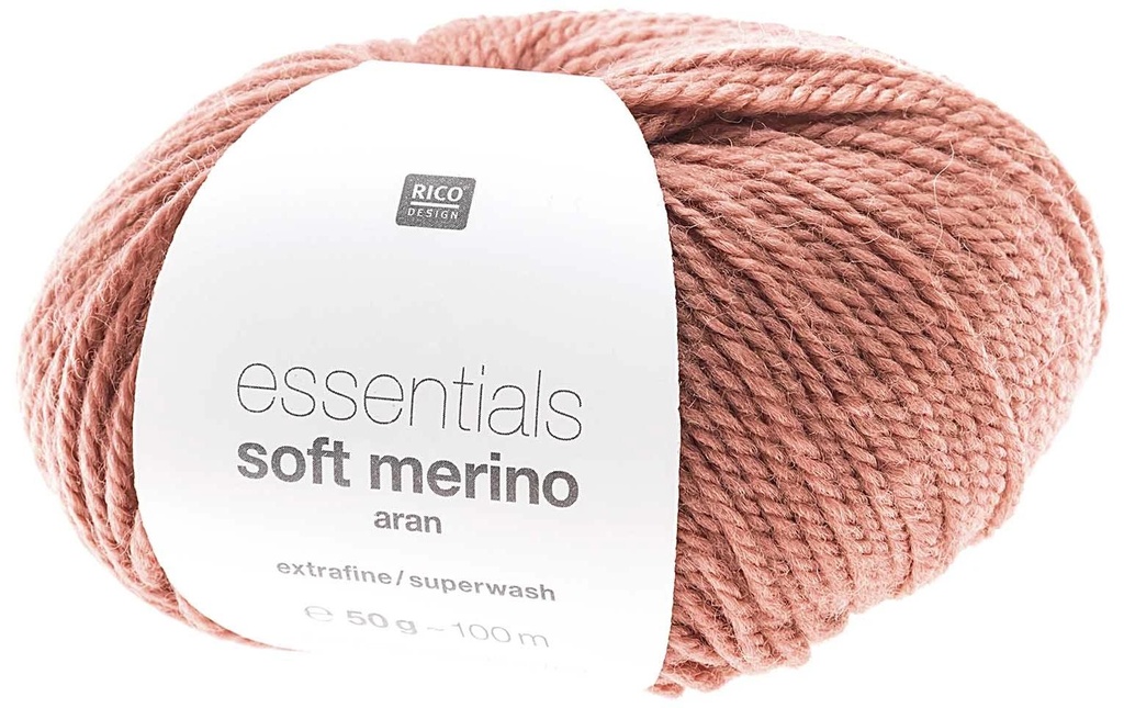 Rico Design Laine Soft Merino aran 50 g, Pêche