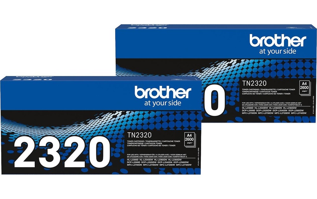 Brother Toner TN-2320 TWIN PACK Noir