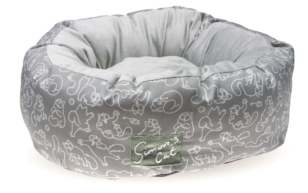 Simon's Cat Coussin pour chat 55 x 20 cm, gris