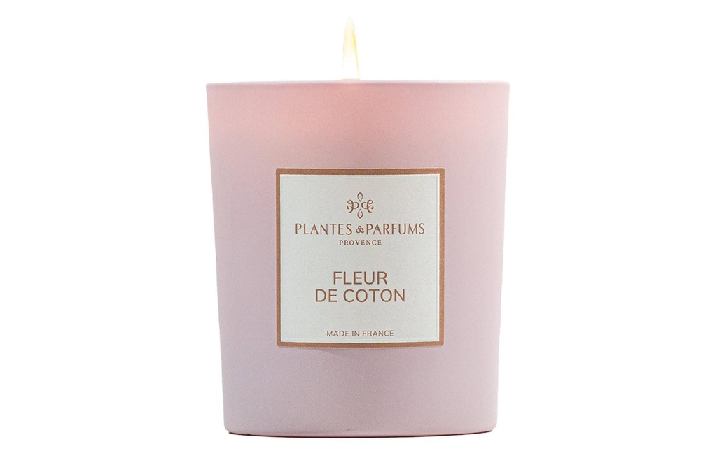 Plantes & Parfums Bougie parfumée Fleur de coton 180 g