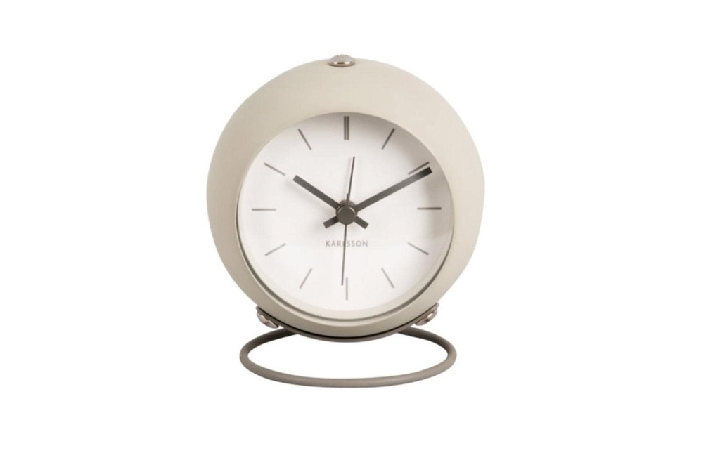 KARLSSON Réveil classique Globe Beige