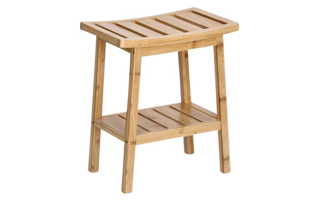 Zeller Present Tabouret avec tablette 40 x 25 x 46 cm, Nature