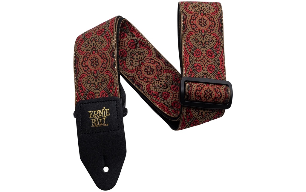 Ernie Ball Sangle de guitare Jacquard Crimson Paisley