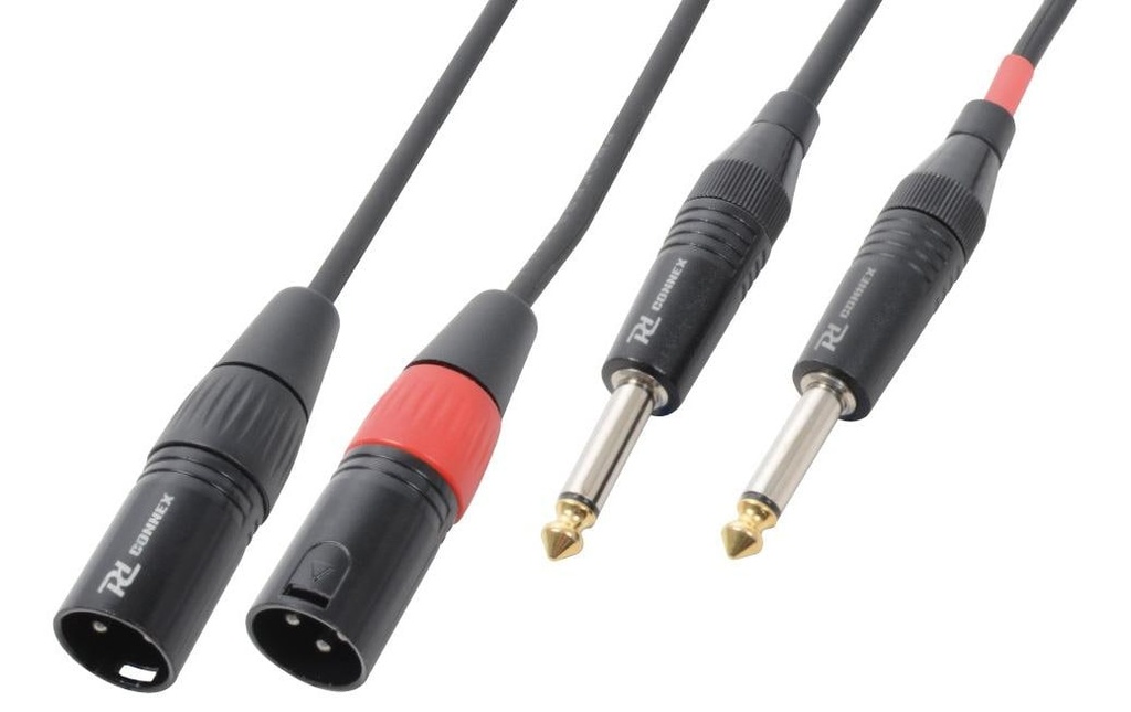 PD Connex CX64-3 XLR 3 pôles, mâle - jack 6.3 mm, mâle 3 m