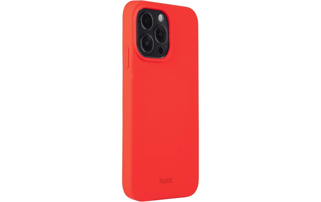 Holdit Coque arrière Silicone iPhone 14 Pro Max Chili Red